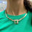 Thumbnail: Emerald and Diamond Collar Necklace