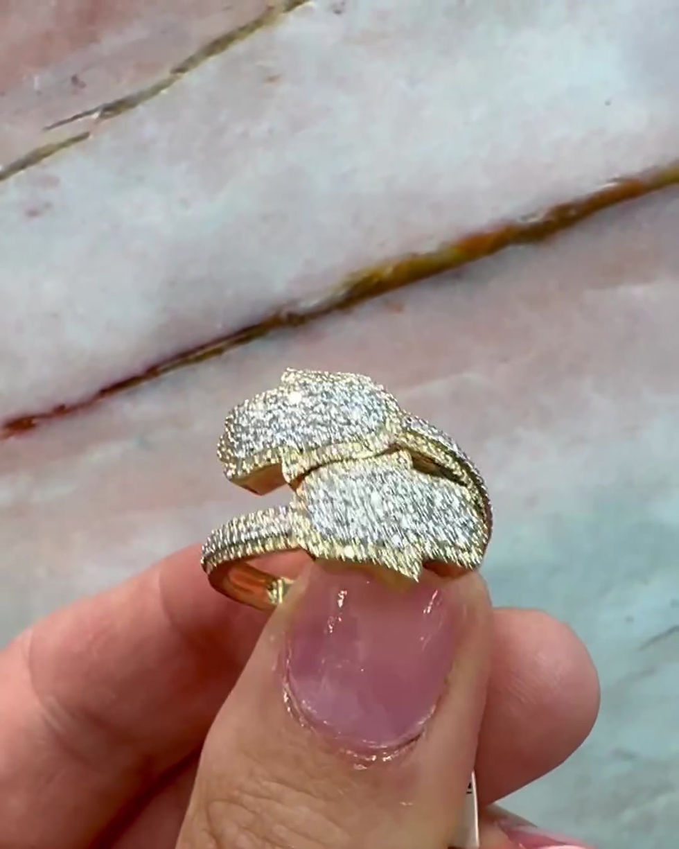 Thumbnail: Double Diamond Hamsah Ring