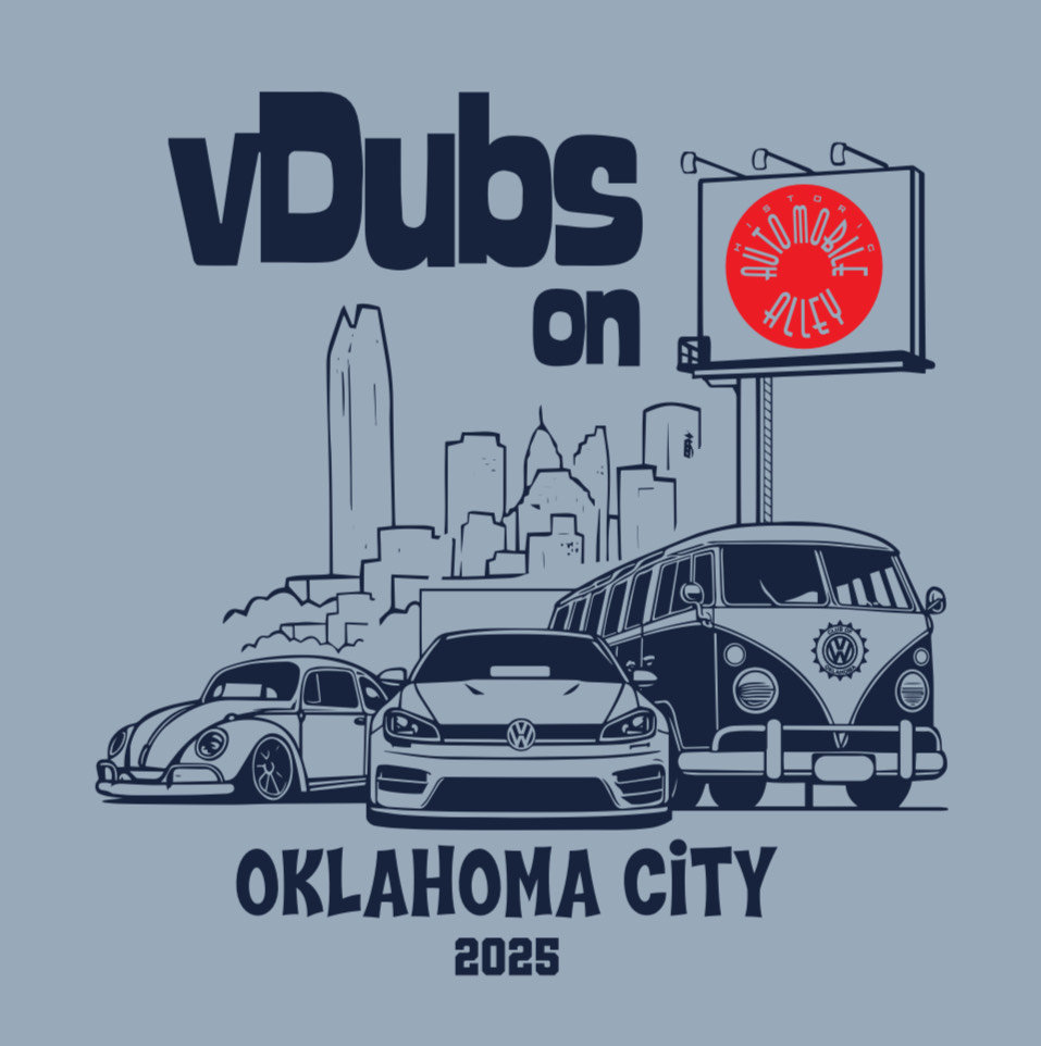 VOLKSWAGEN ALLEY 看板 2025 VDubs on Auto Alley | VW Club of Oklahoma