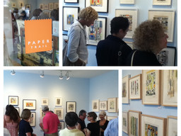 Photos of the opening reception at Paper Trail (Rhinebeck, NY / Aug. 2, 2014)