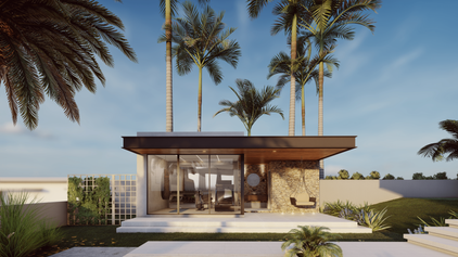 projeto de área de lazer com academia e piscina