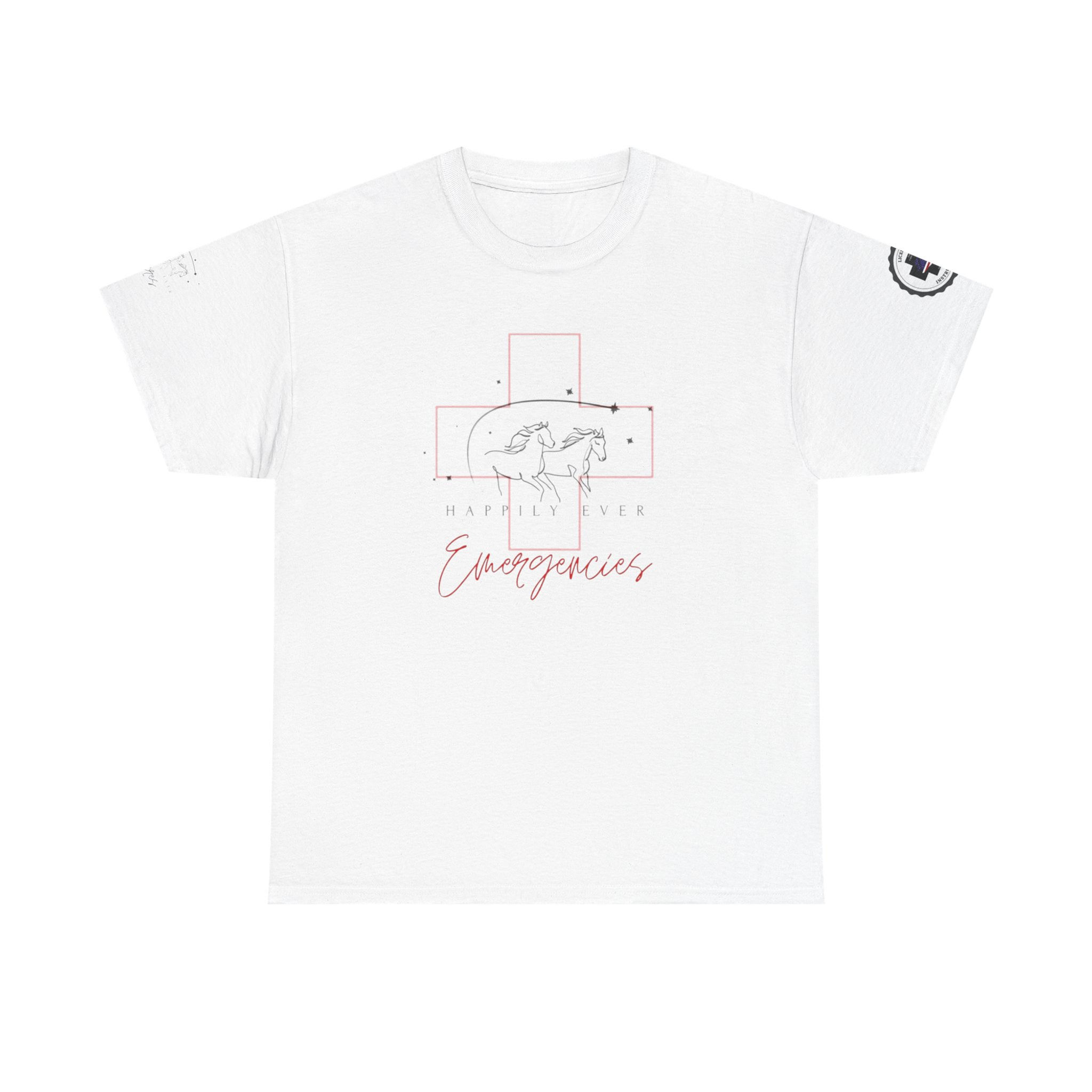 T-Shirt — 'Instructor' Horse Riding Tee with Horse Illustration