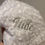 Thumbnail: Personalised Embroidered Baby Name Blanket - Fleece Rosebud Blanket with Satin