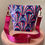 Thumbnail: BLUE MAGENTA VELVET HANDBAG