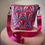 Thumbnail: Magenta Shell Velvet Handbag