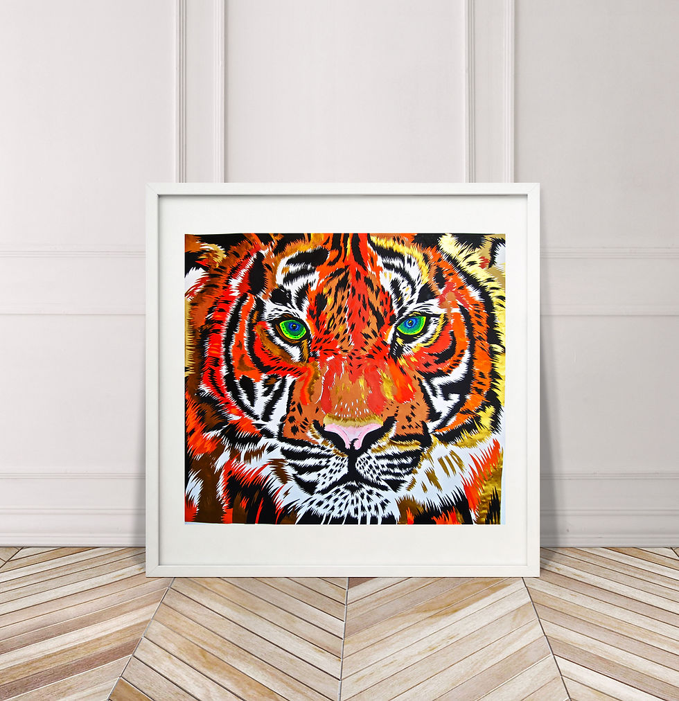 Thumbnail: TIGER LIMITED EDITION SIGNED GICLEE ART PRINT A0