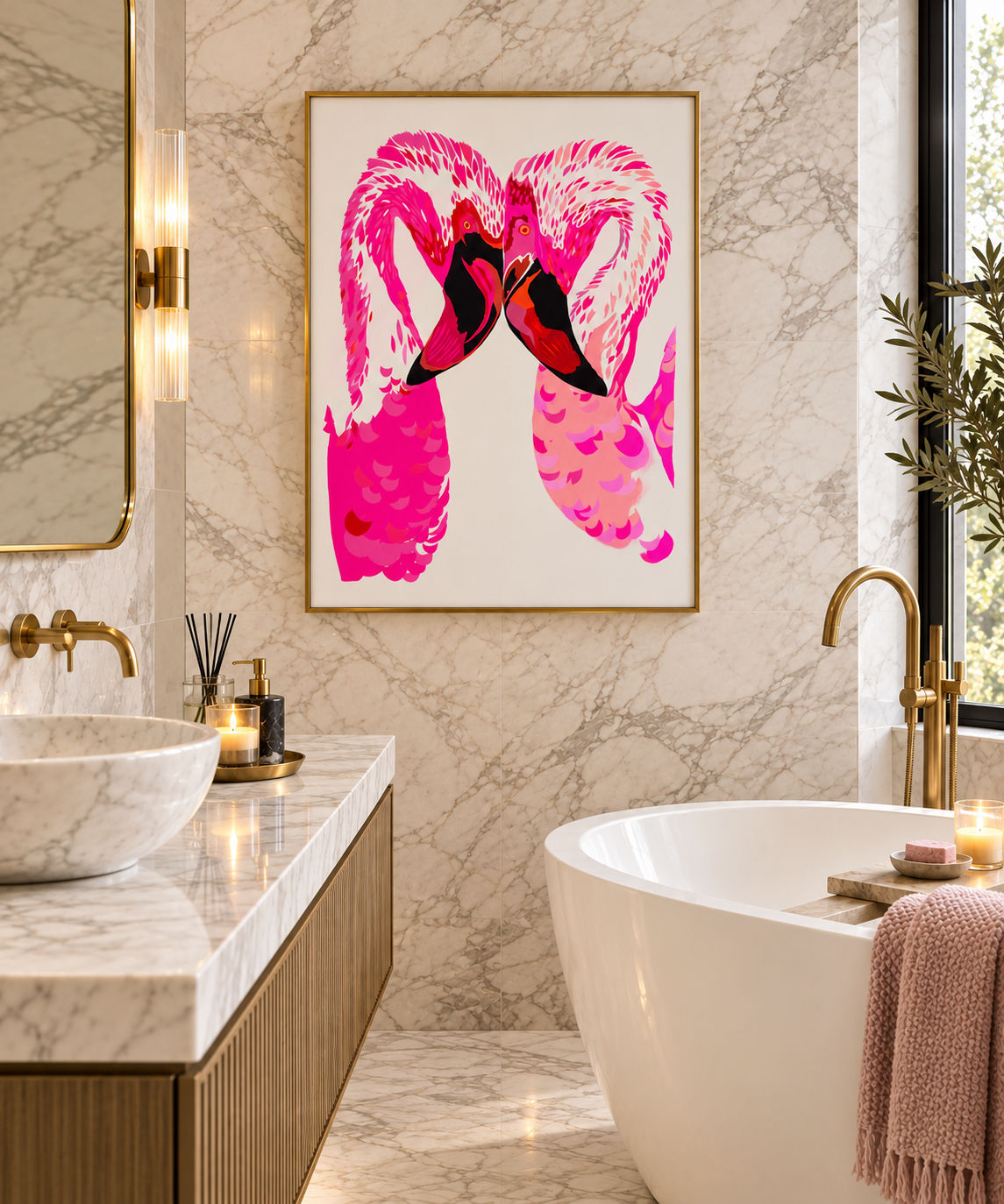 MAGENTA FLAMINGOS