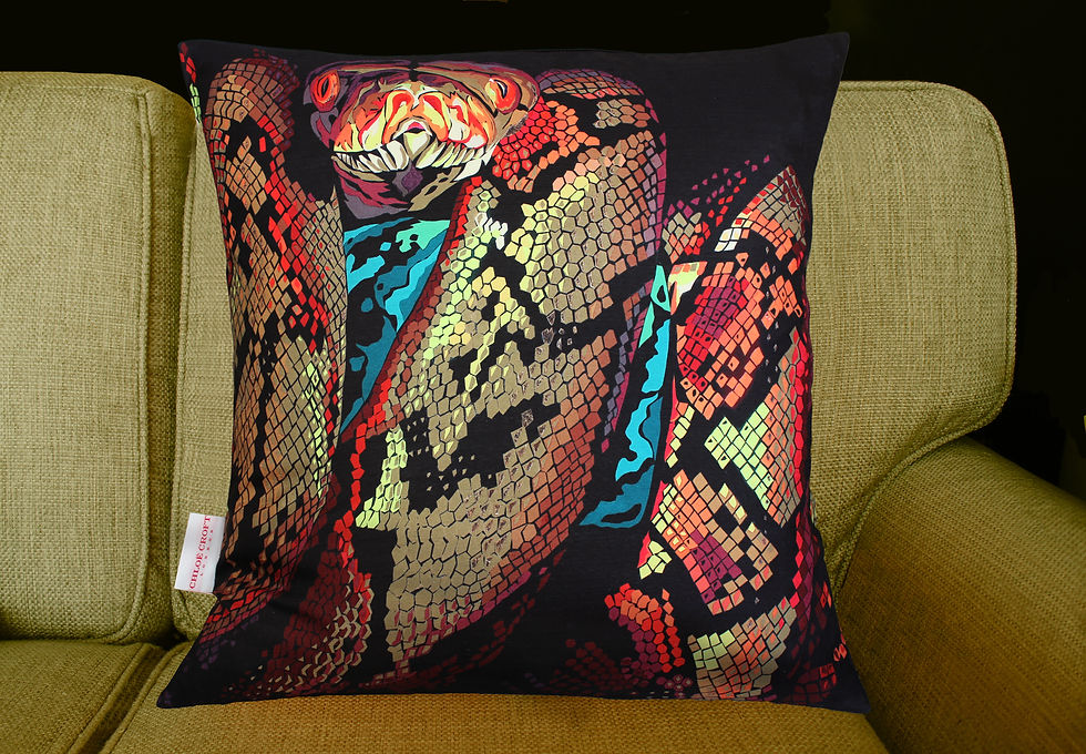 Thumbnail: SNAKE PORTRAIT CUSHION