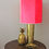 Thumbnail: PINK STRIPE VELVET LAMPSHADE 2 LEFT