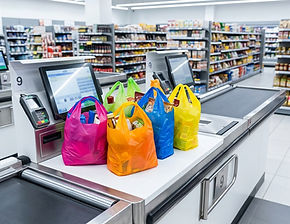 Modern-supermarket-checkout-brightly-coloured-plastic-carrier-bags-with-handles.jpg