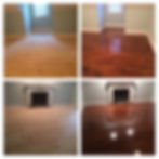 before & after of refinished