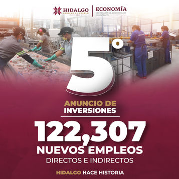 ¡#EnHidalgoSigueLaTransformación! En este 5to. anuncio de inversiones obtuvimos resultados históricos para el estado ¡Sigamos llevando #Hidalgo a su máximo potencial! #PrimeroElPueblo