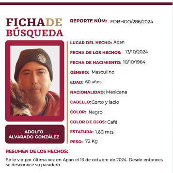 Adolfo Alvarado necesita de tu valiosa ayuda para volver a casa