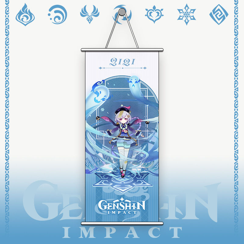 Thumbnail: Genshin Impact Wall scroll 740*350mm Poster