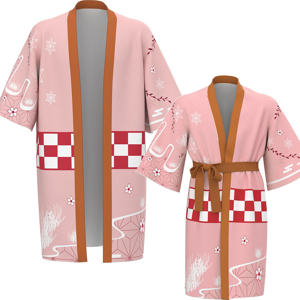 Thumbnail: Demon Slayer Haori Cosplay Sleepwear Pajamas