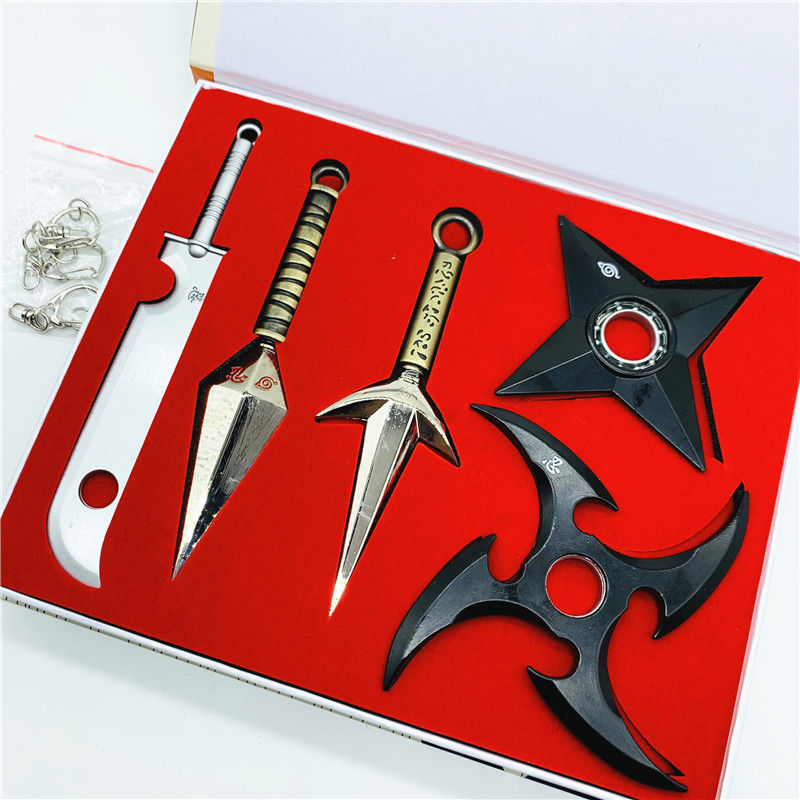 Thumbnail: Naruto Metal Cosplay Keyring Necklace Gift Set