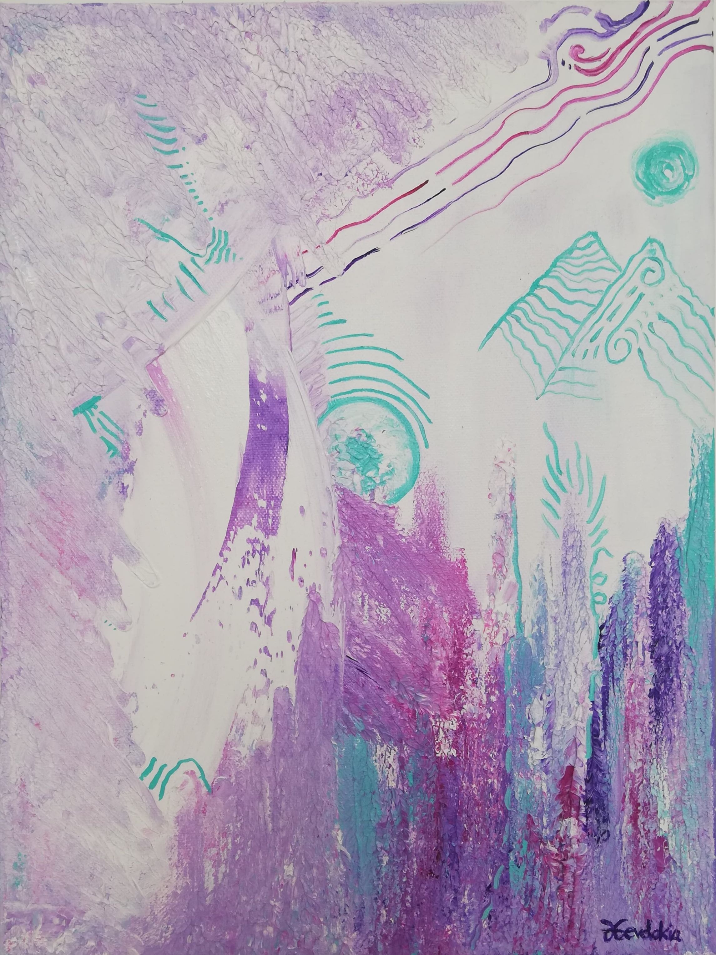 The wake up; oil on canvas