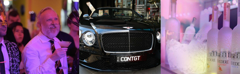 From Left: James Nolen (ACMI Film Programmer), Bentley Display, Belvedere Display