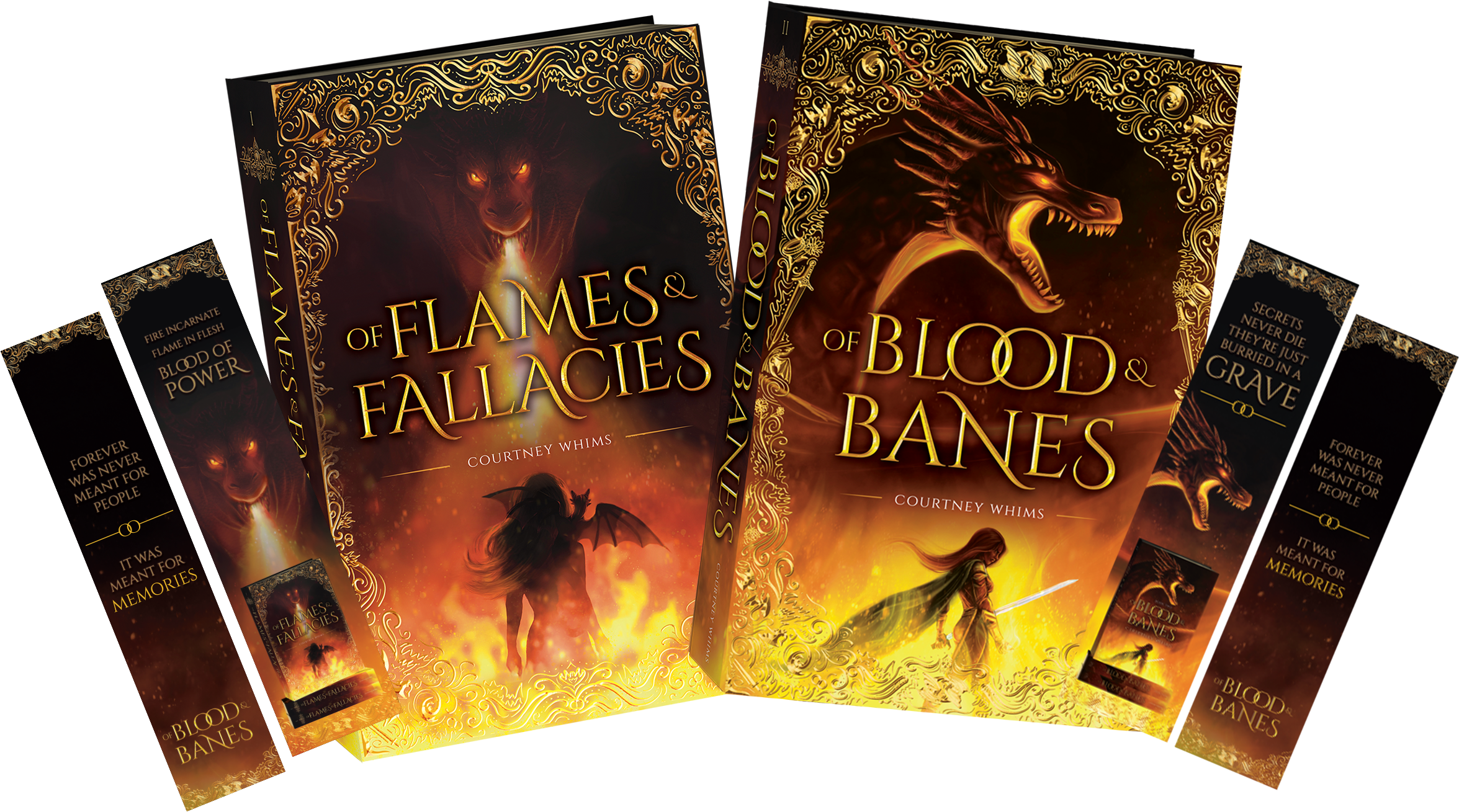 Paperback bundle - Of Flames and Fallacies + Of Blood and Banes