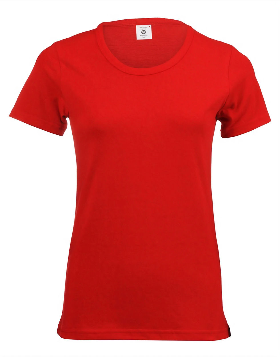 Thumbnail: Red womens fitted T