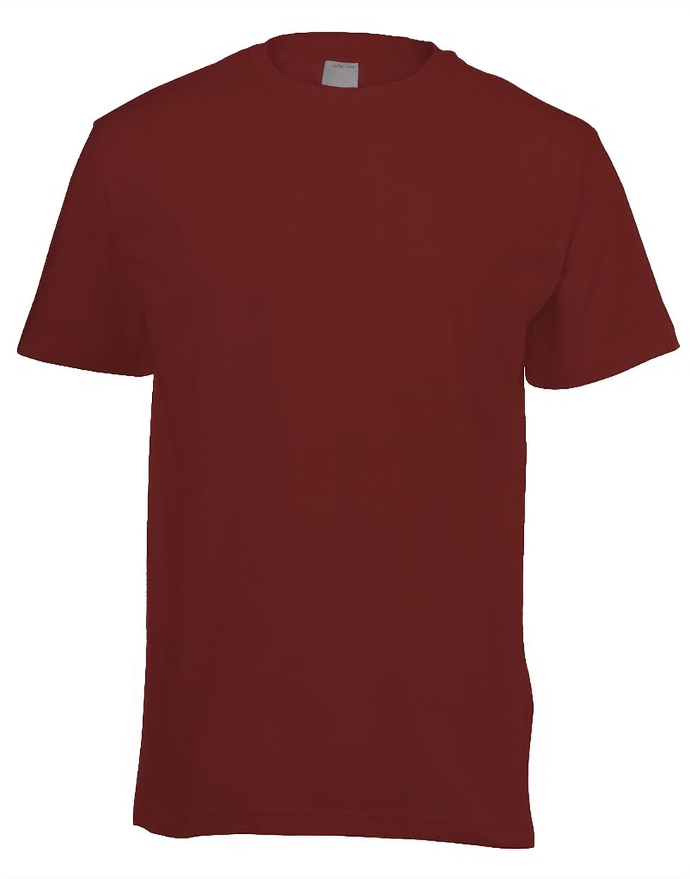 Thumbnail: Burgundy unisex crew neck T 