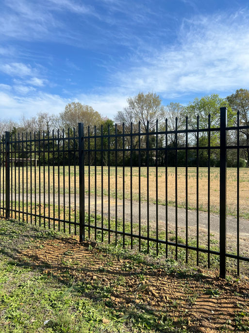 5ft Aluminum fence installed in Fayetteville NC