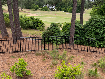 5ft aluminum fence in Foxfire Village in Jackson springs, NC
