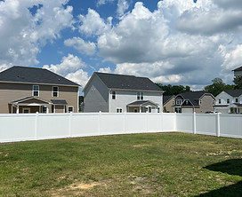 6ft White Vinyl Privacy Fence in Fayetteville, NC 
