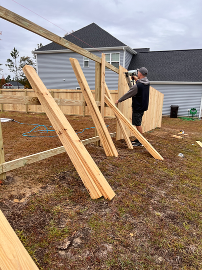 6ft Wood Privacy in Lexington Plantation in Cameron, NC