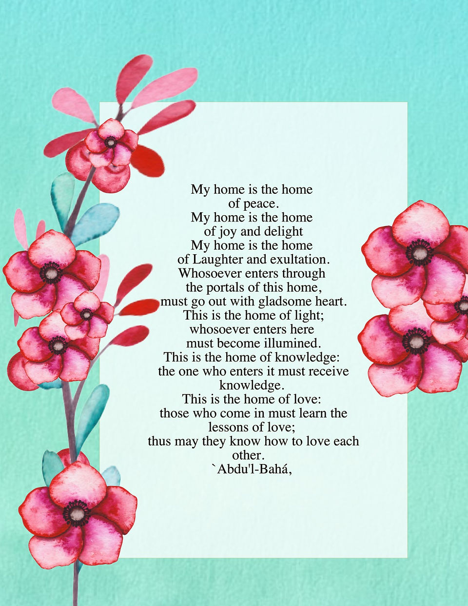 MY HOME IS THE HOME OF PEACE 2