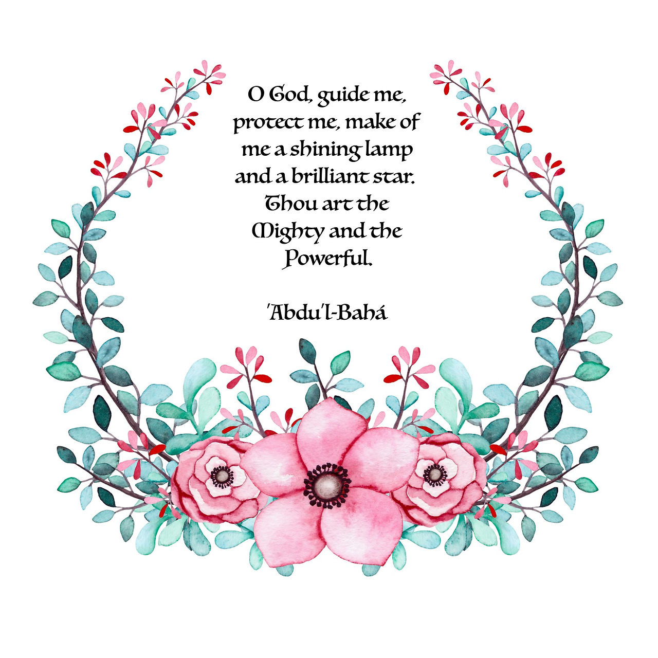 O God Guide me prayer for a card 2