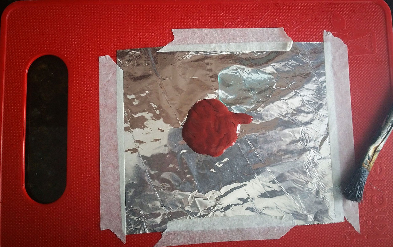Engraving on tin foil