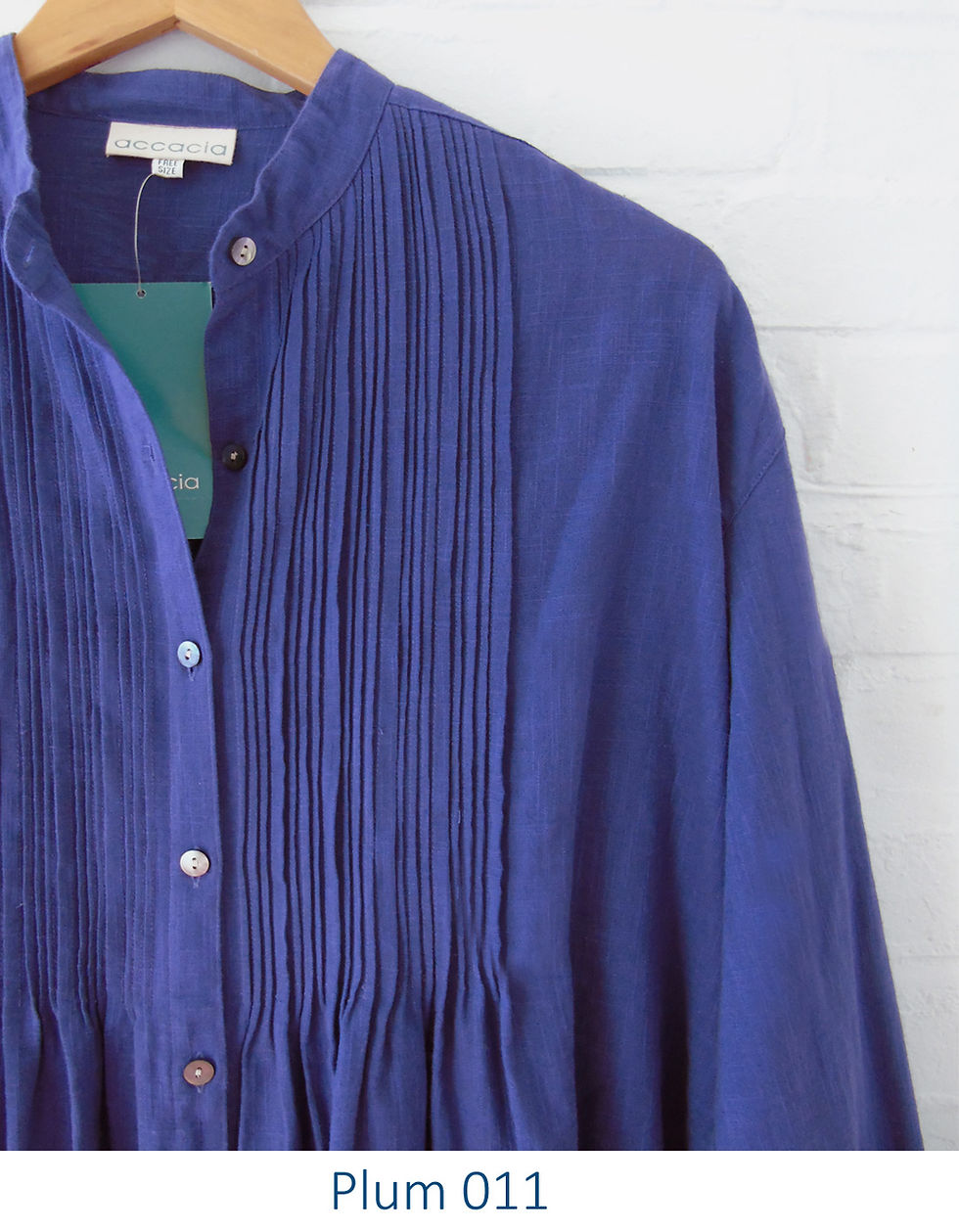 Thumbnail: Pintucked Shirts - hand woven plains