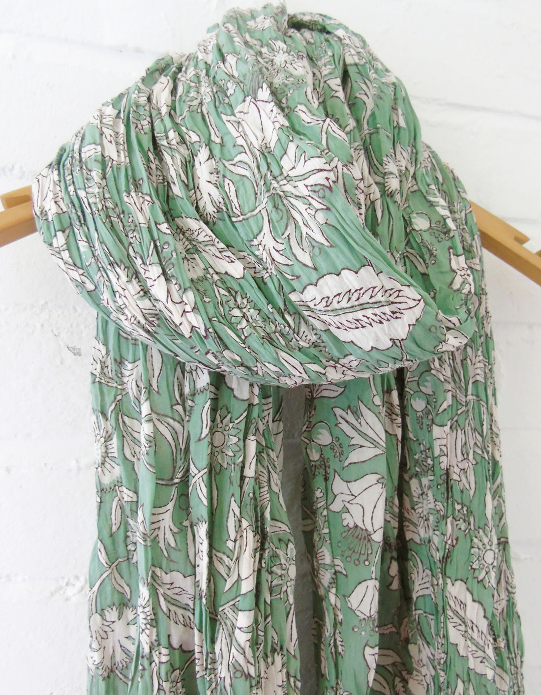 Crinkled Scarves - Singing the Blues & Greens
