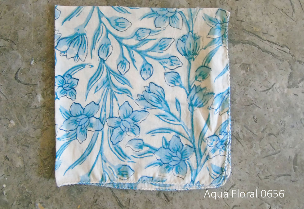 Thumbnail: Handkerchiefs/Sample Fabrics Blues & Greens