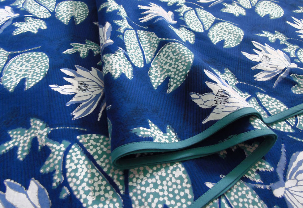 Thumbnail: Tablecloths Round - Singing the Blues & Greens