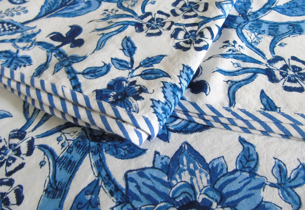 Thumbnail: Tablecloths Round - Singing the Blues & Greens