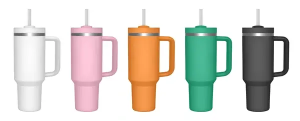 STANLEY LIKE TUMBLER WITH STRAW