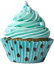 Cupcake blue