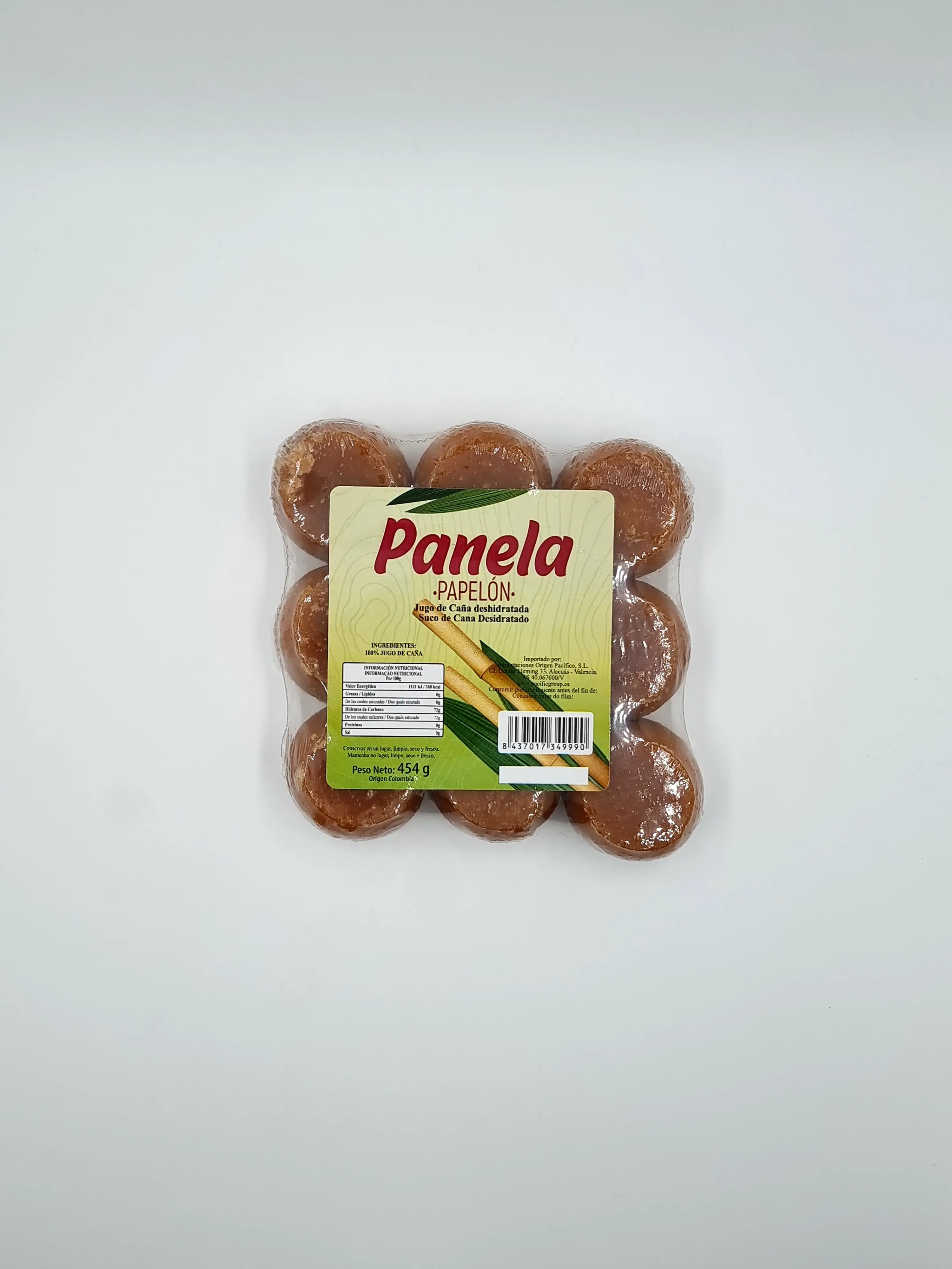 Panela papelon Fraccionada 454 gr.