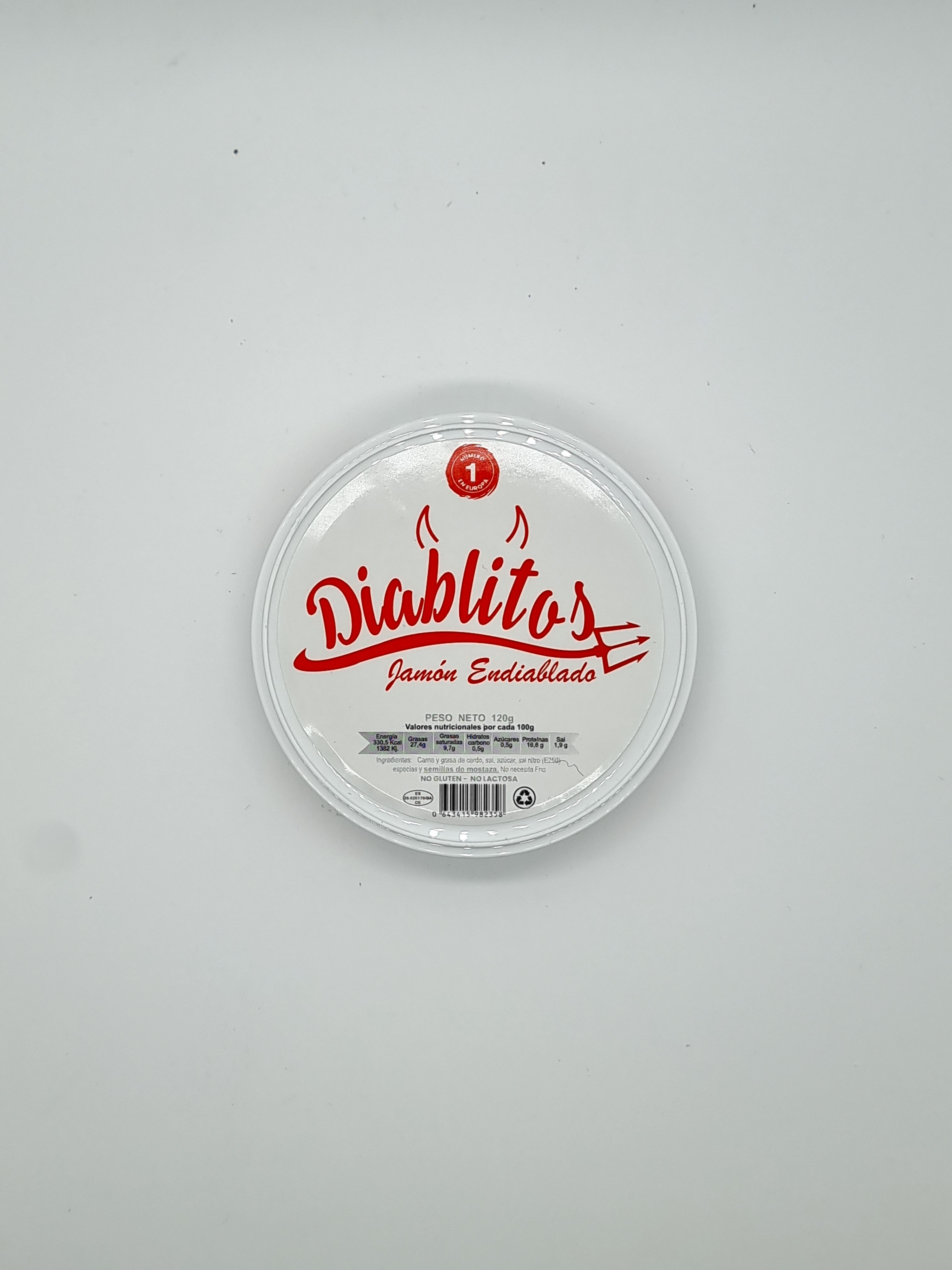 Jamon endiablado marca Diablitos 120 gr.