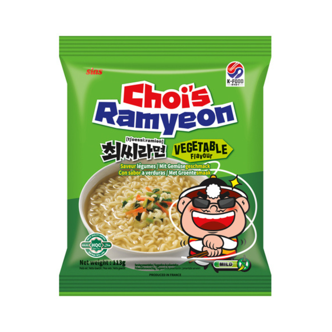 Choi's 113g Vegetable Flavour Instant Noodles (Bagged)