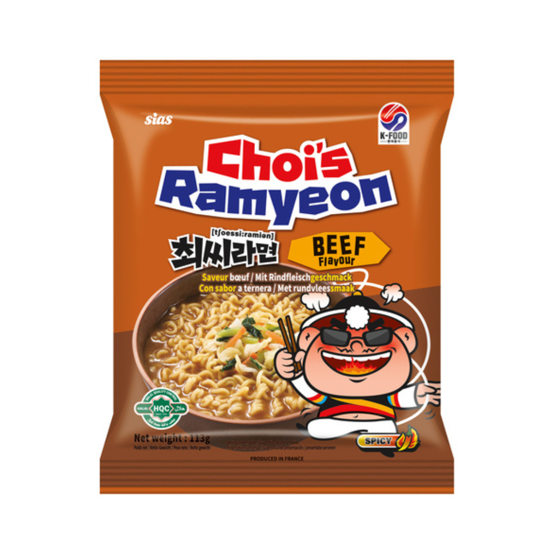 Choi's 113g Beef Flavour Instant Noodles (Bagged)