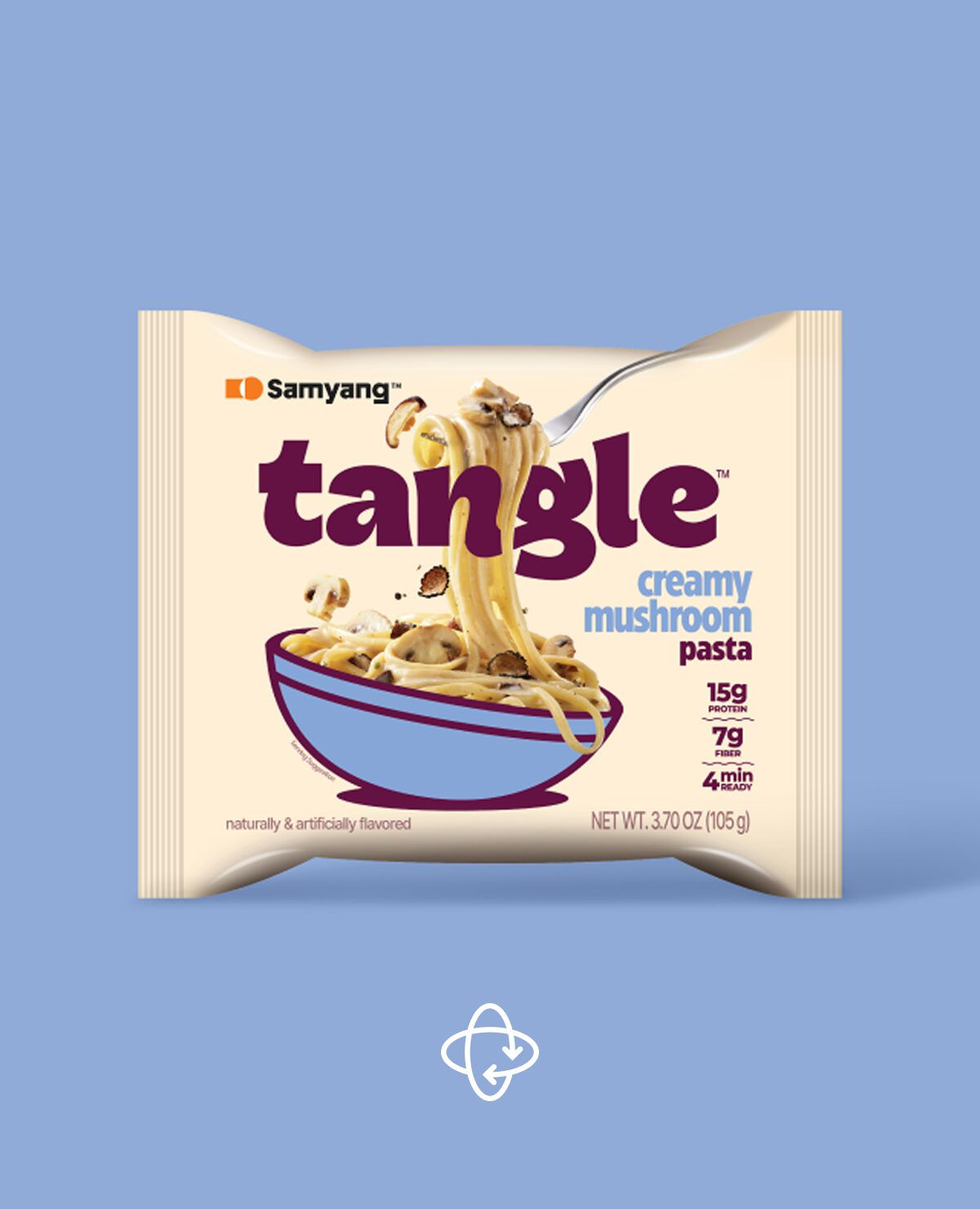 Samyang Tangle Instant Pasta Cream Mushroom Flavor, 105g