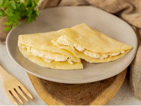 Crepioca com queijo frescal