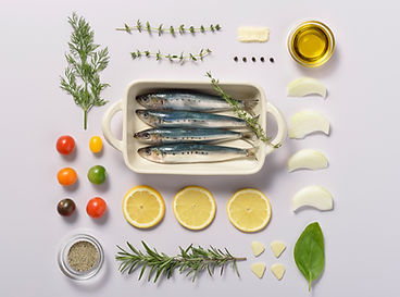 Fish and Herbs Knolling