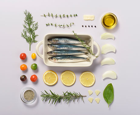 魚とハーブknolling