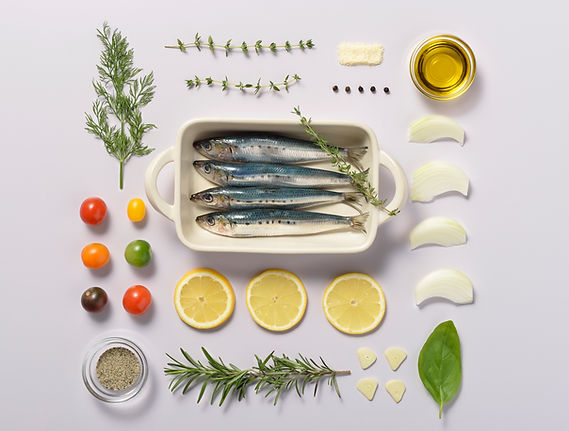 Fish and Herbs Knolling