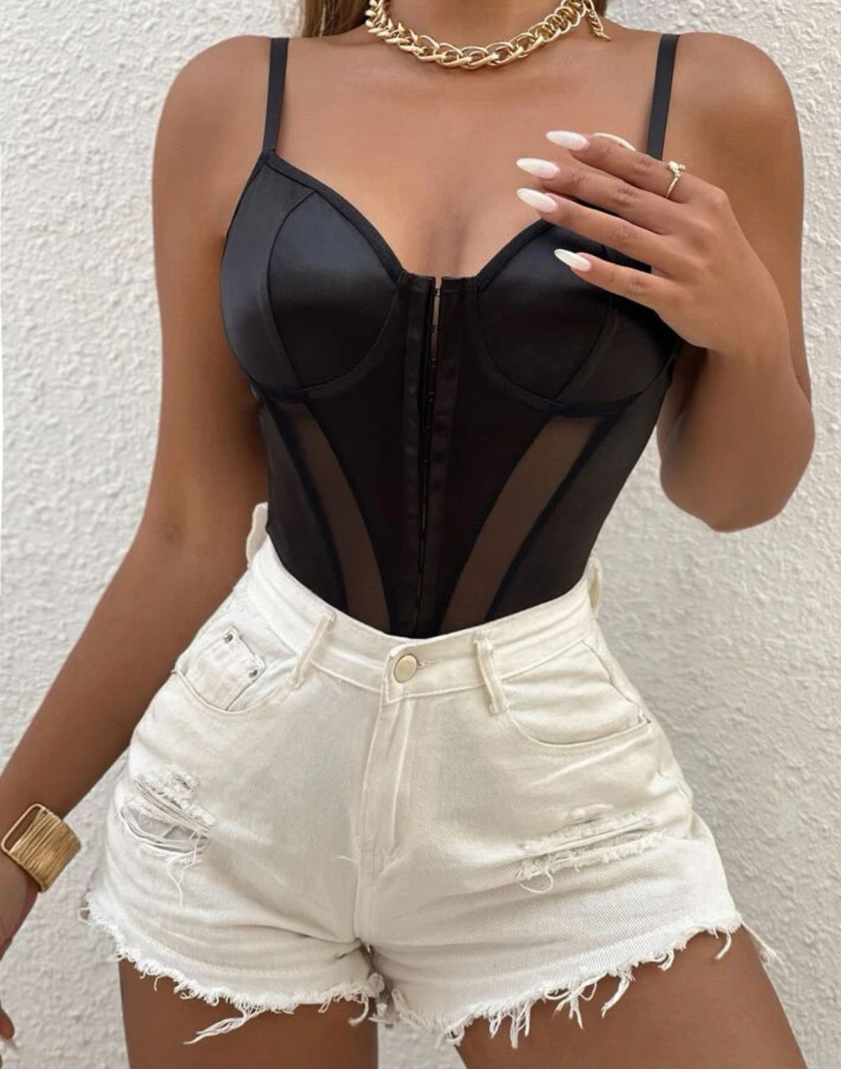 Body negro en ecocuero