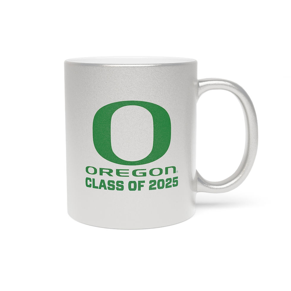 Thumbnail: Oregon Ducks ALUMNI CLASS OF (Choose Your Grad Year) Metallic Mug (Silver)